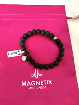Bracelet élastiqué en pierres de lave L