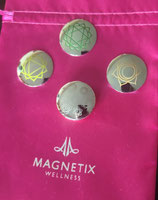 Coeur magnétique cuivre + 3 contre-parties chakra
