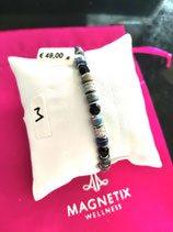 Bracelet pierres sodalite, quartz noir S à M