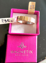 Bague elastique or rose cuivre taille 22