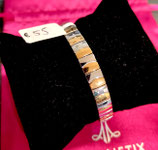 Bracelet elastiqué acier et or (cuivre) M