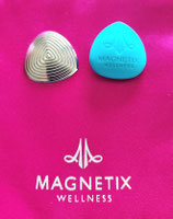 Coeur magnétique silicone bleu