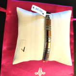Bracelet elastiqué acier or rose L