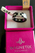 Bague noir zyrconiums taille 19