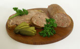 frische grobe Leberwurst geräuchert