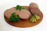 frische feine Leberwurst geräuchert
