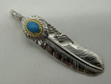 【新品】上銀金縄ターコイズフェザー左【現行13.93g】