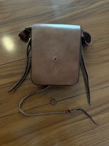 【美品】角型腰掛バッグ【こげ茶】