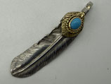 【美品】上金金縄ターコイズフェザー右【現行14.12g】