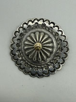 【良品】小金メタル付フラワーコンチョ①