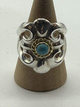 ゴローズ　キャストリング　金縄ターコイズ goro's（ゴローズ） 新品 金縄 ターコイズ付き キャスト リング