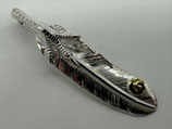 【新品】銀爪メタル付特大フェザー左【現行17.14g】