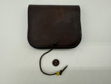 【良品】角型小銭入れOLDマチなし【こげ茶】