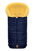 Premium Lammfell-Fußsack Marine