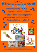 Kindercarnaval zondag 2-3-2025