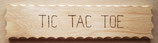 Schild fürs Spiel "Tic Tac Toe"