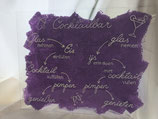 Schild "Cocktailbar" Lavendel