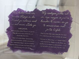 Schild "Ringe wärmen" Lavendel