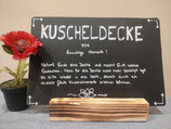 Schild "Kuscheldecke"