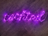 Schriftzug "Cocktail" LED