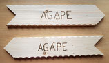 Wegweiser "Agape"