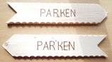 Wegweiser "Parken"