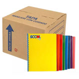 SCOOL Cuaderno Profesional Doble Arillo (Liso) Caja de 25