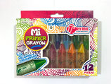TRYME Crayones Jumbo 12 (JT001)