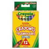 CRAYOLA Crayones 12 Jumbo triangular