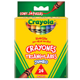 CRAYOLA Crayones 24 Jumbo triangular