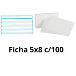 Ficha de Trabajo (5x8) c/100