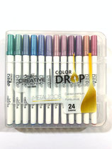 INDRA Acrylic Marker Punta Pincel Metálico (0448)