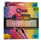 TRYME Lapices de Colores Superficies Oscuras 36 (1498-36)