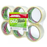 JANEL Cinta Transparente 40mts c/6