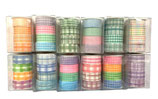 Set Washi Tapes patrones pastel 4 piezas