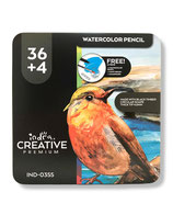 INDRA CREATIVE Lapices de Colores Watercolor 36+4 (Lata)