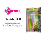 TRYME Boligrafos Punto Fino Pastel Set 10 pzs (XO-10)