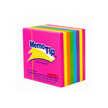 MEMO TIP Block de notas Colores Neón 2 X 2 c/400 hojas