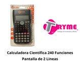 TRYME Calculadora Cientifica 240 Funciones Negra (2085)