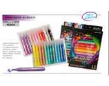 TRYME Marcadores Tinta Acrílica set c/12 (FD304-12)