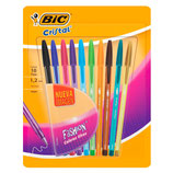 BIC Pluma Cristal Colores 10 pzs.