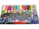 INDRA Chalkglass Marcador de gis para vidrio 12 pzas (0435)