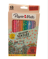 PAPER MATE Lapices de Colores Colección Vintage 15