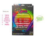 TRYME Marcadores Tinta Acrílica set c/24 (FD304-24)