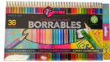 TRYME Lapices de Colores borrables sin madera 36 (1508)