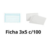 Ficha Bibliografica (3x5) c/100
