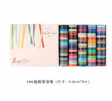 Caja Rainbow washi tapes 100