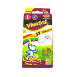 DIXON Crayones Vividel delgados c/12