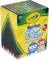 CRAYOLA Plumones Supertips 120 (100+20 silly scents)
