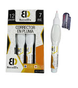 INDRA BOCETO Pluma Correctora 7ml c/12 (BCT-0013)